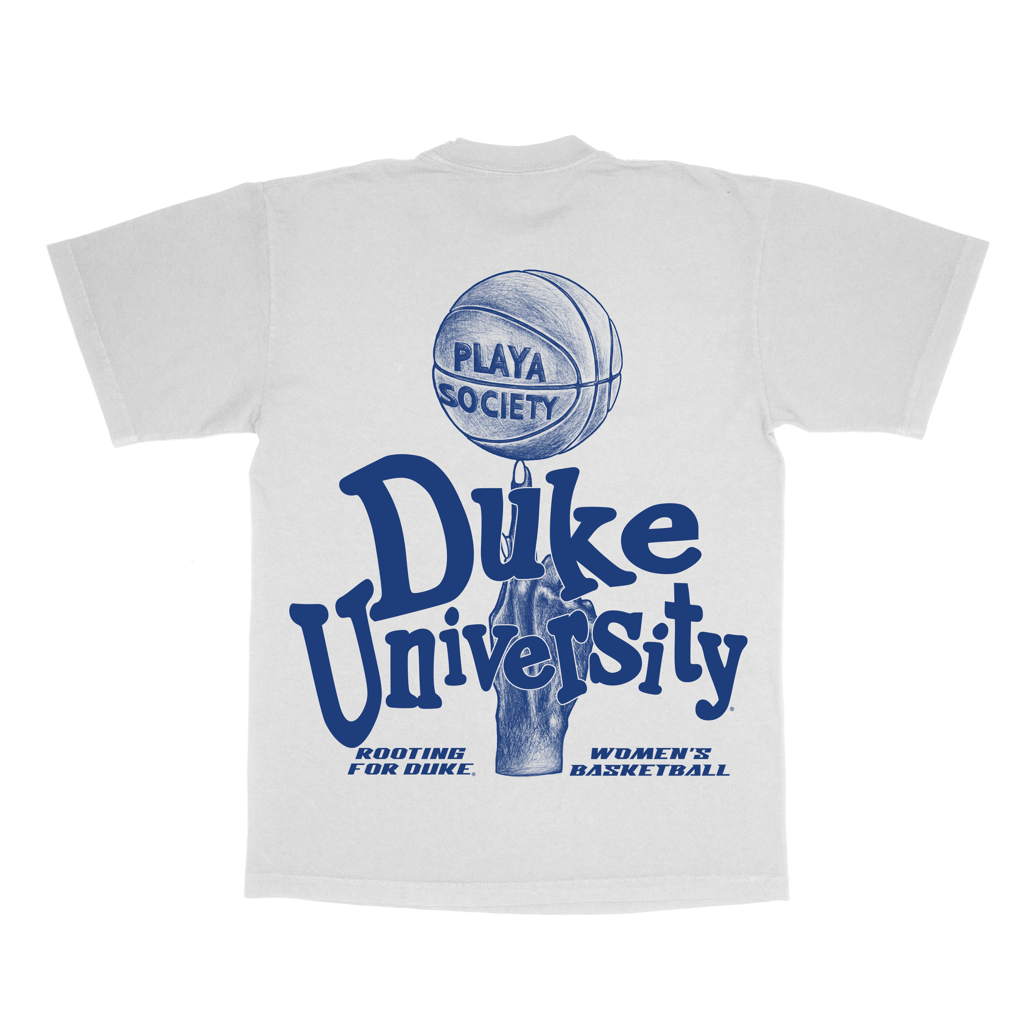 Playa Society x Duke "Rooting for Women's Basketball" T-Shirt