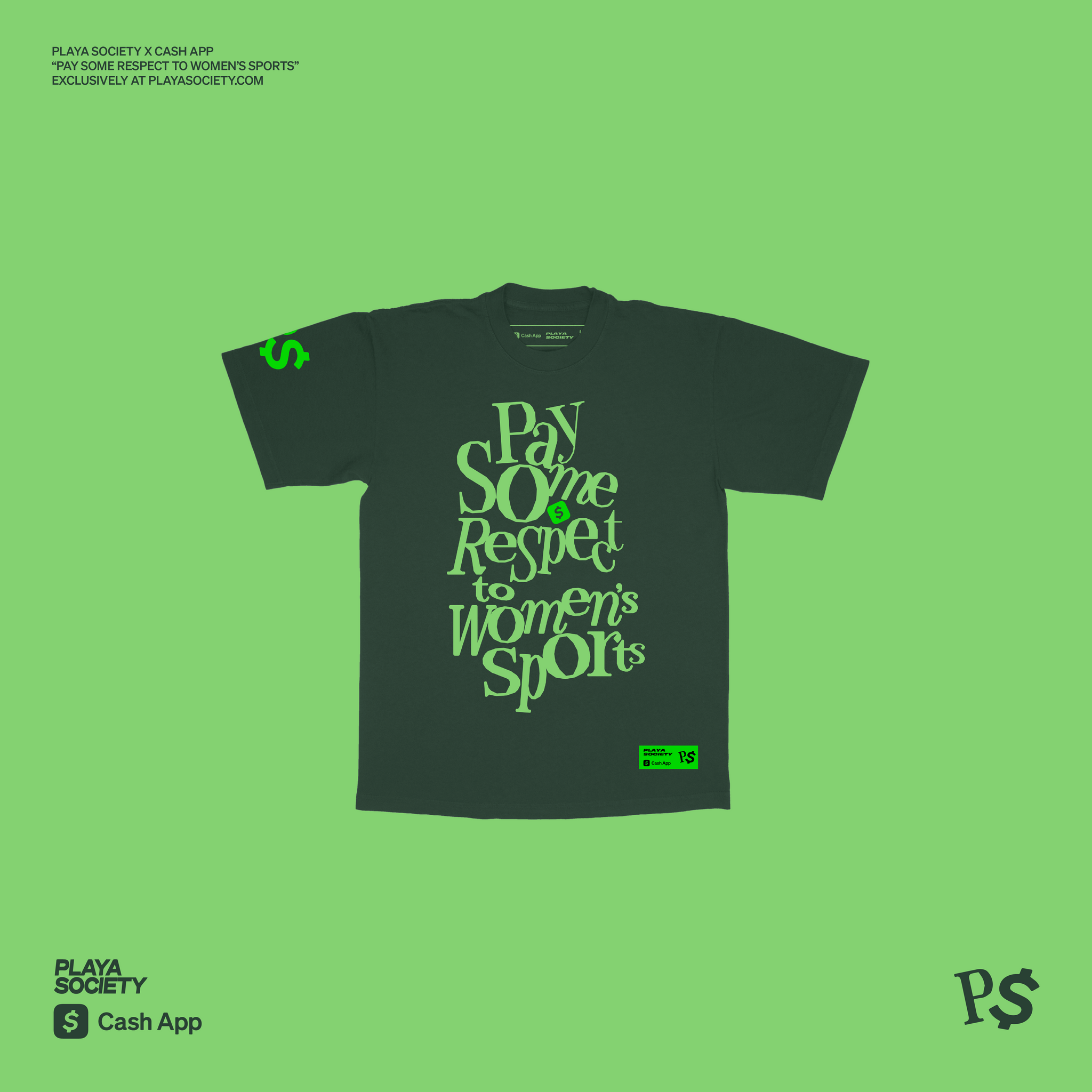 Playa Society x Cash App "Pay Some Respect" T-Shirt