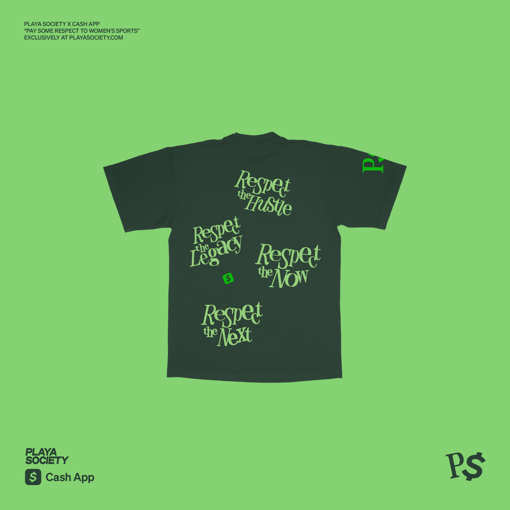 Playa Society x Cash App "Pay Some Respect" T-Shirt