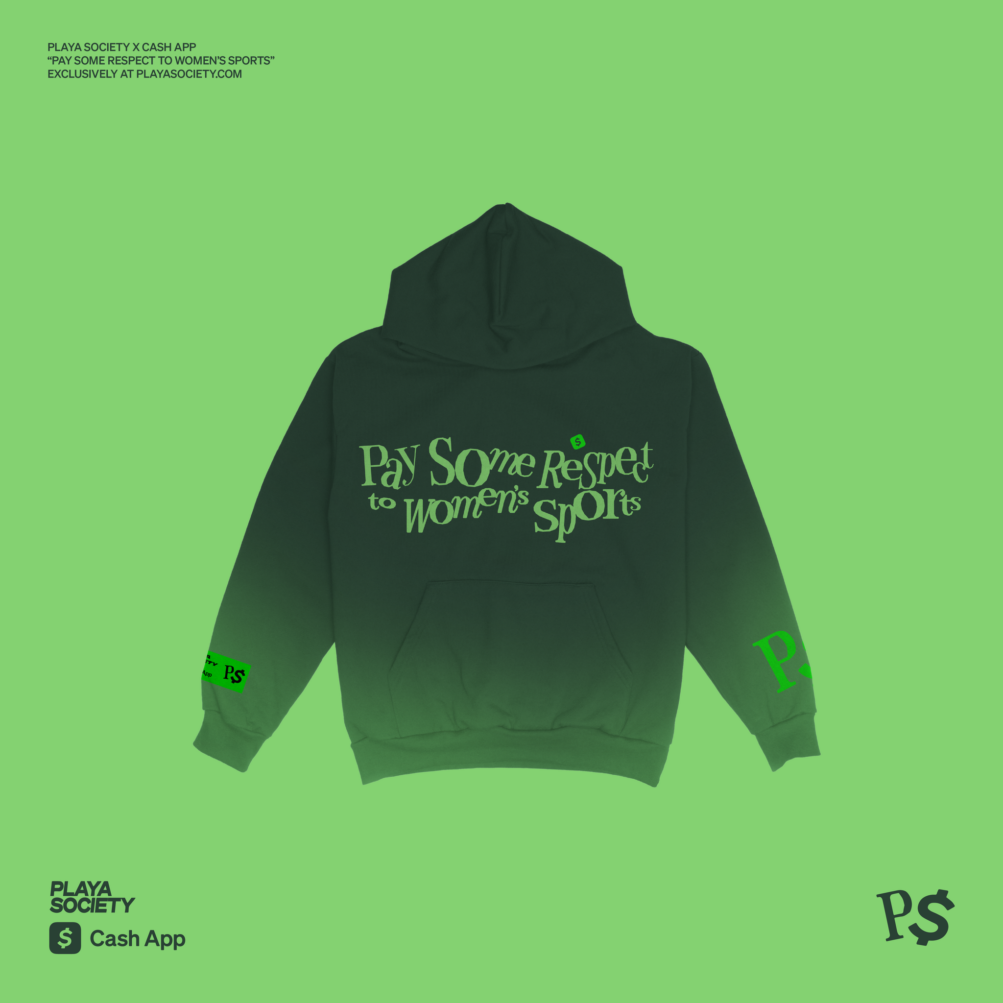 Playa Society x Cash App "Pay Some Respect" Hoodie