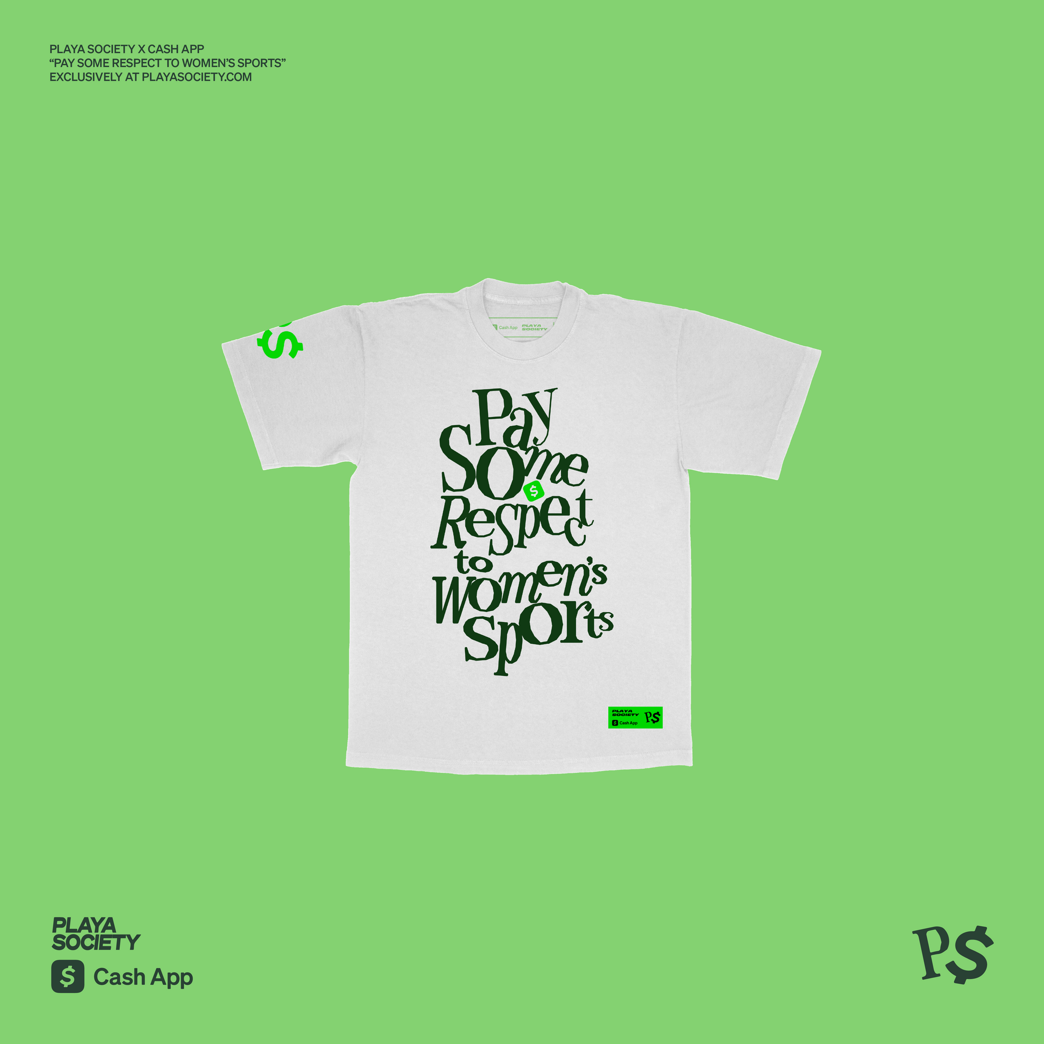 Playa Society x Cash App "Pay Some Respect" T-Shirt