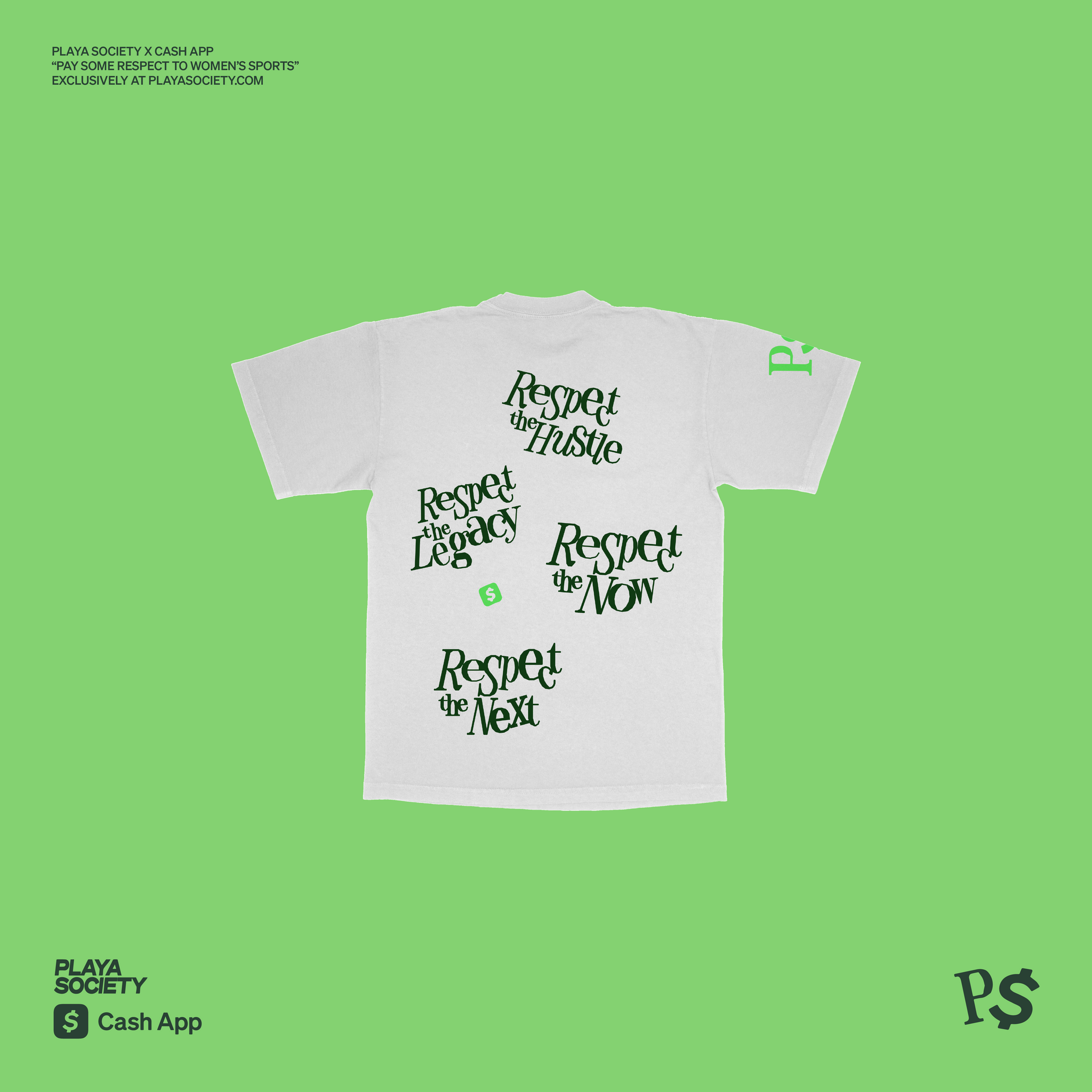 Playa Society x Cash App "Pay Some Respect" T-Shirt