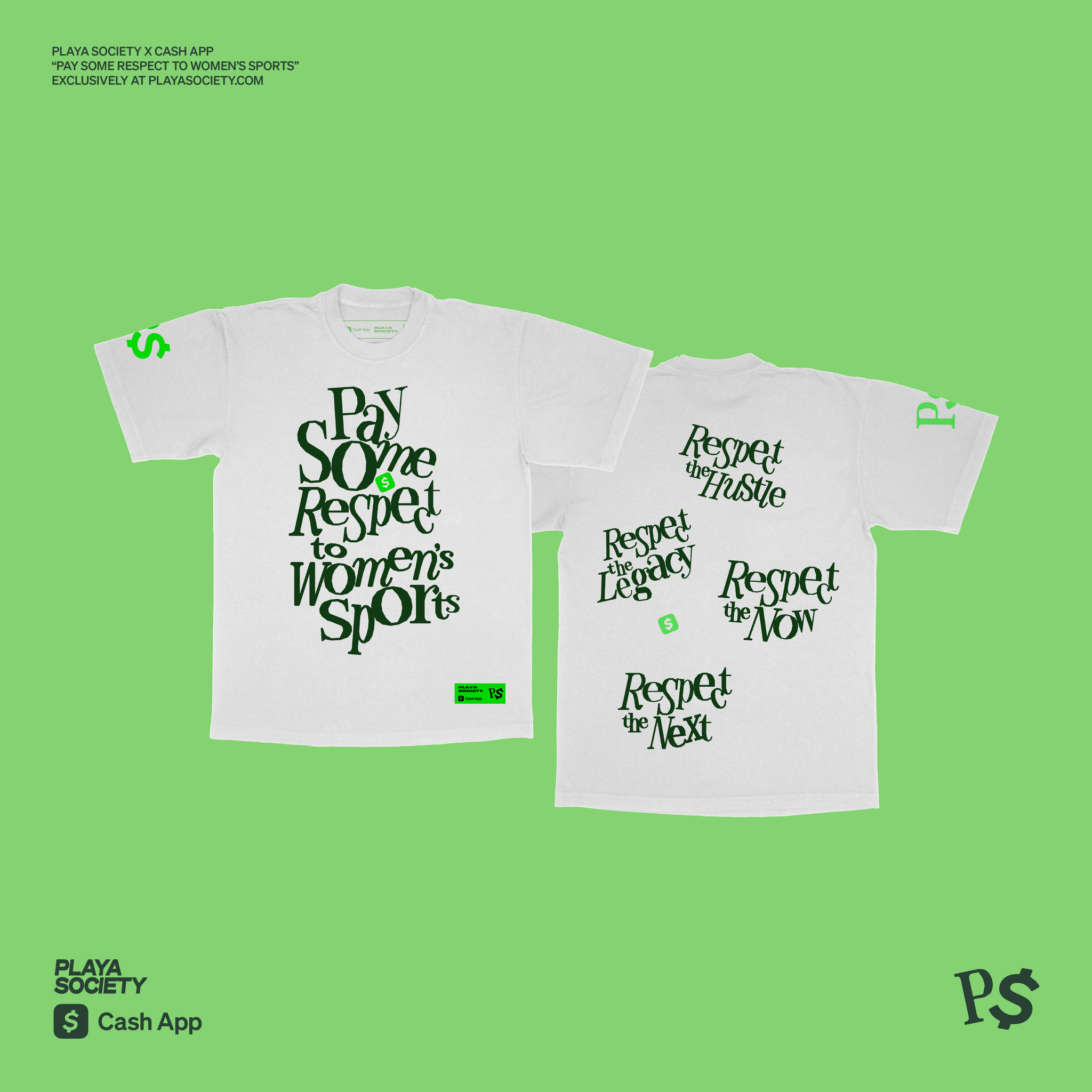 Playa Society x Cash App "Pay Some Respect" T-Shirt