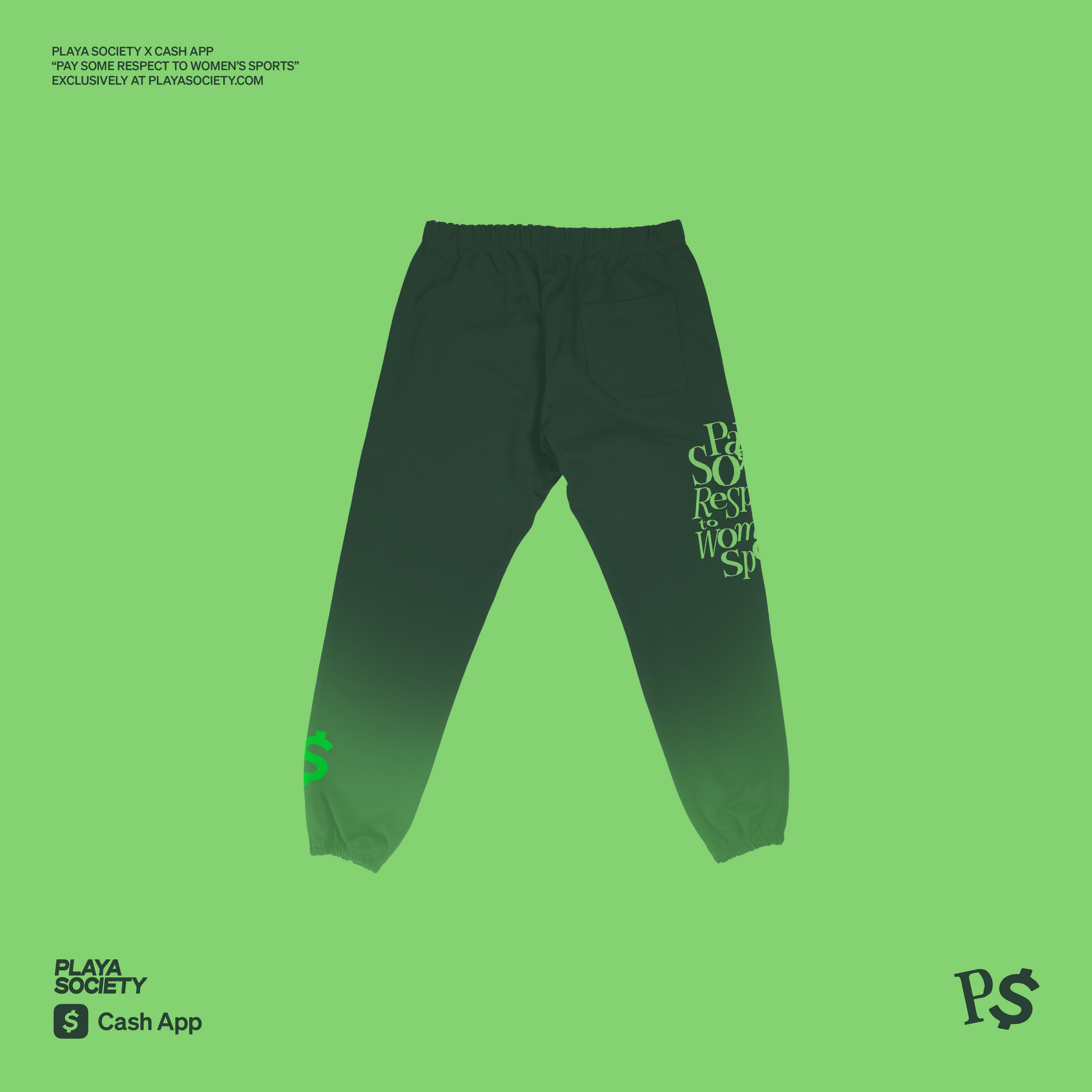 Playa Society x Cash App "Pay Some Respect" Sweatpants