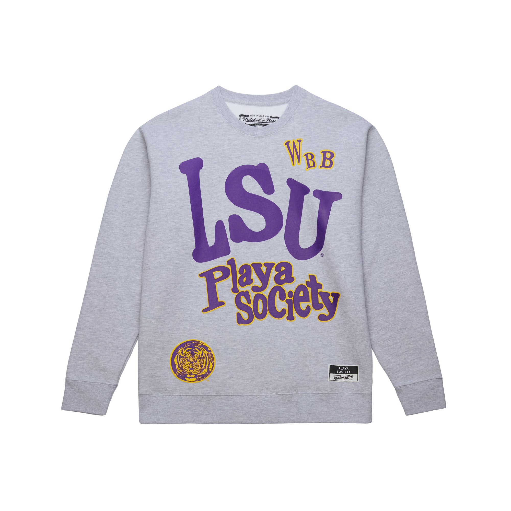 PLAYA SOCIETY X MITCHELL & NESS LSU CREWNECK