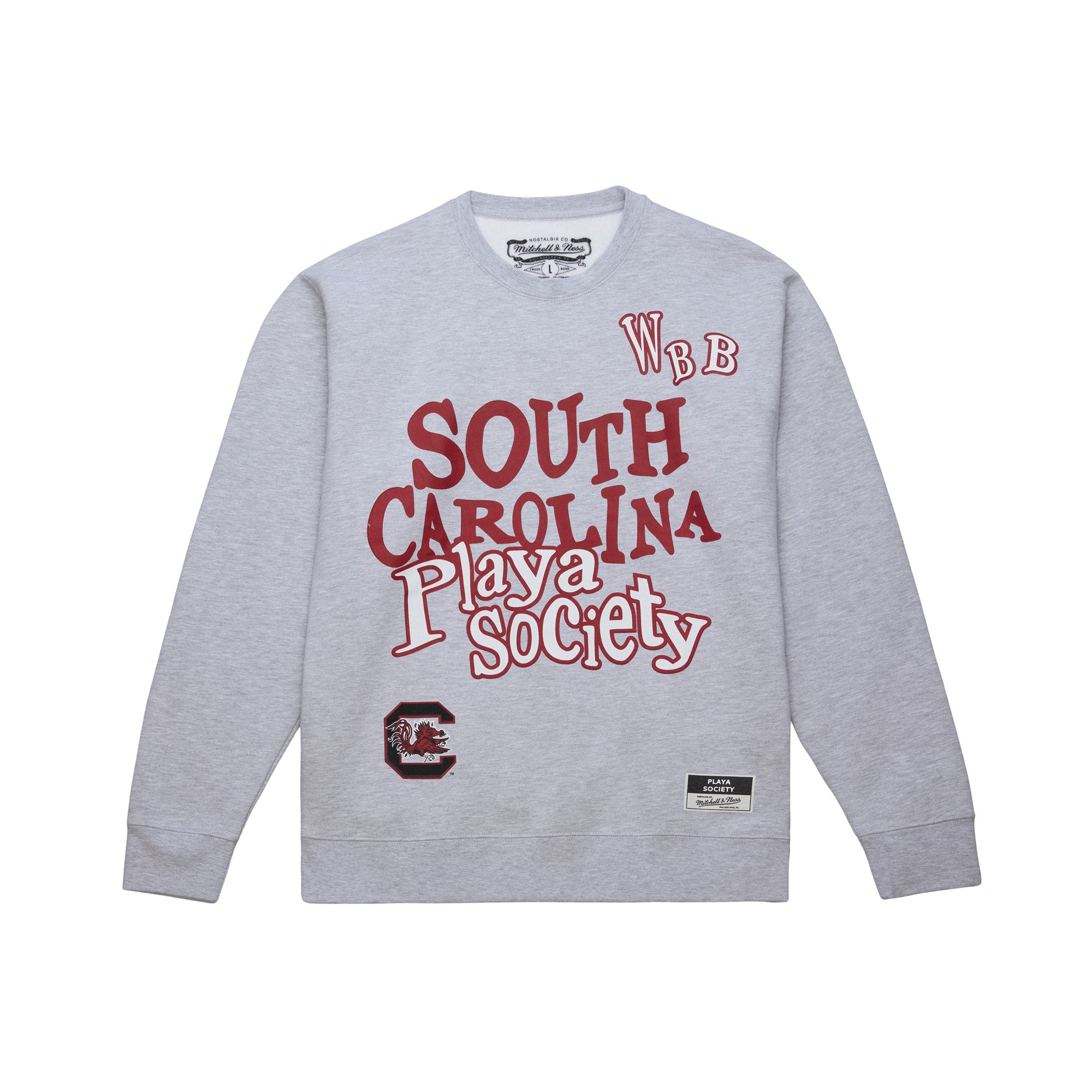 PLAYA SOCIETY X MITCHELL & NESS SOUTH CAROLINA CREWNECK