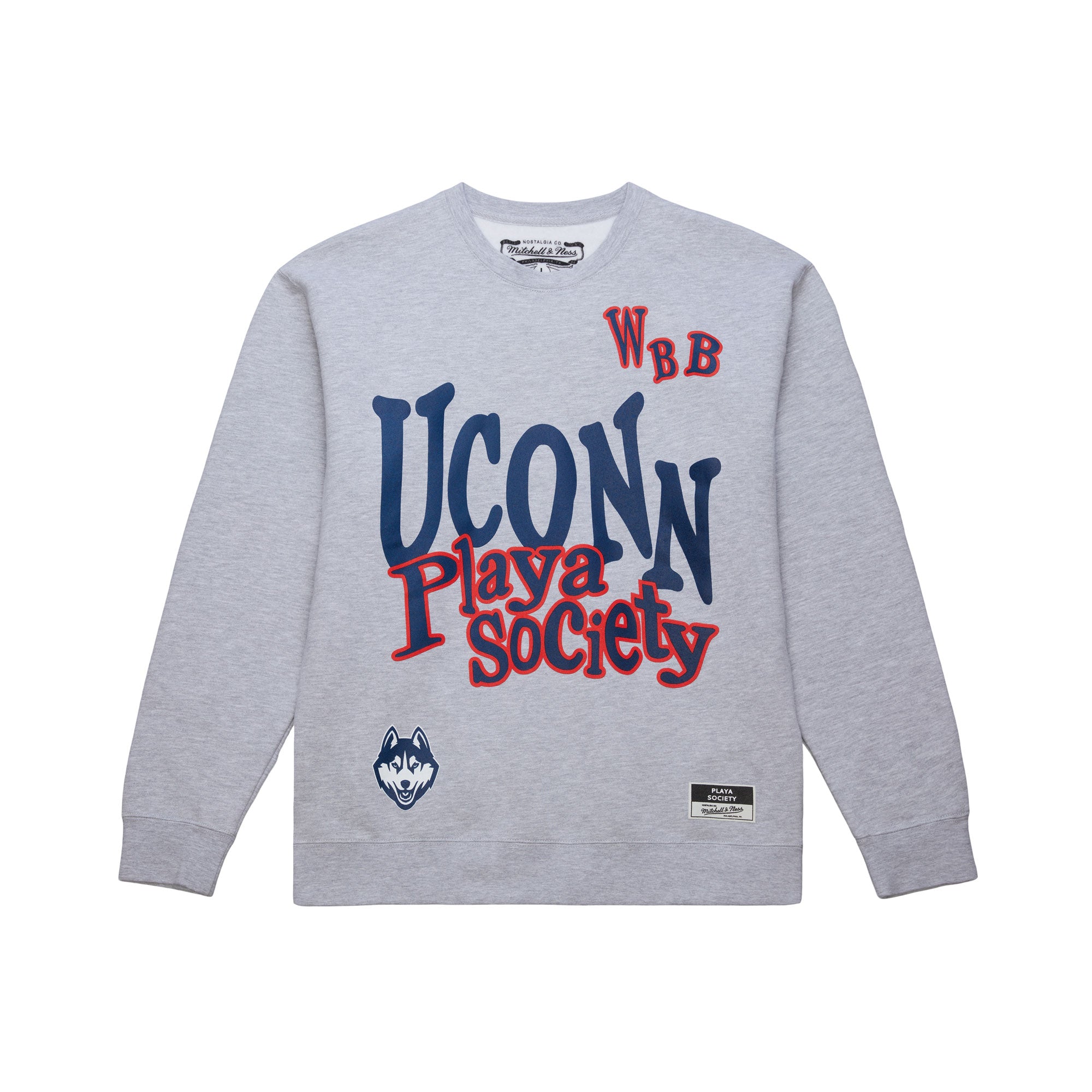 PLAYA SOCIETY X MITCHELL & NESS UCONN CREWNECK