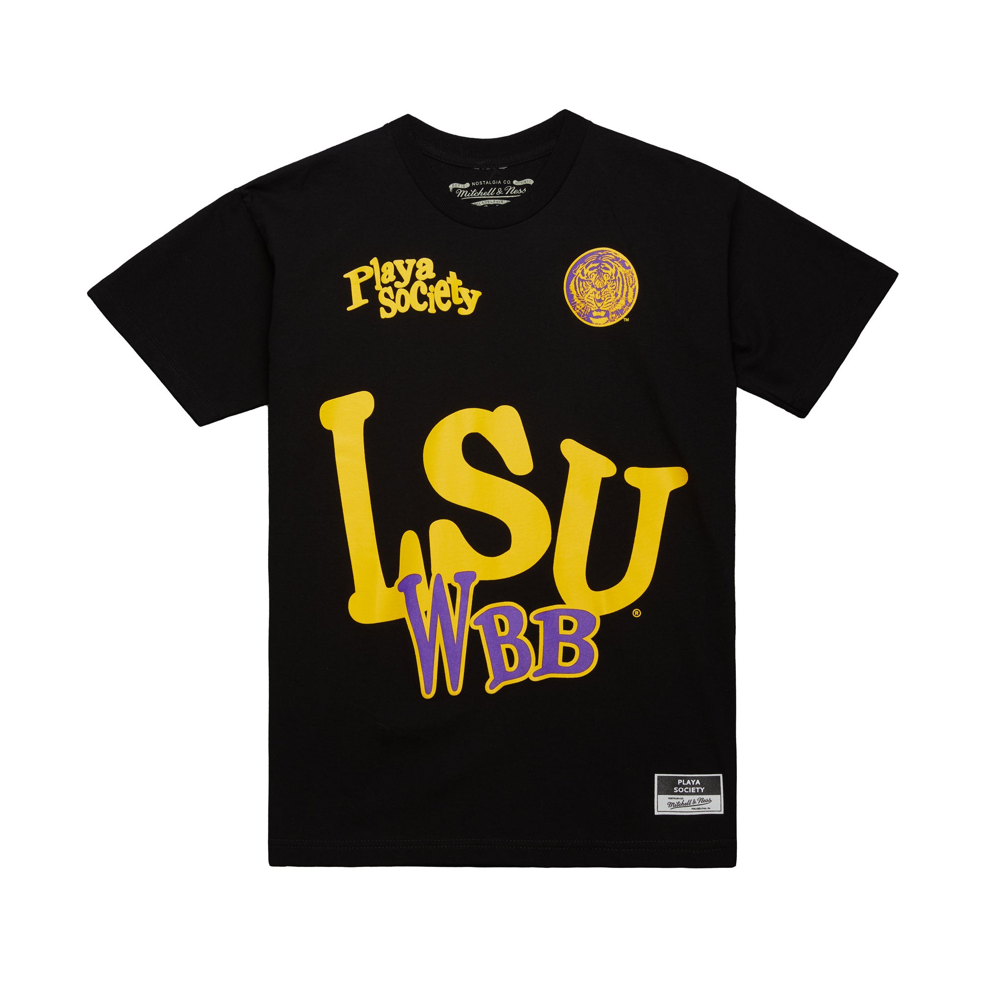 PLAYA SOCIETY X MITCHELL & NESS LSU T-SHIRT