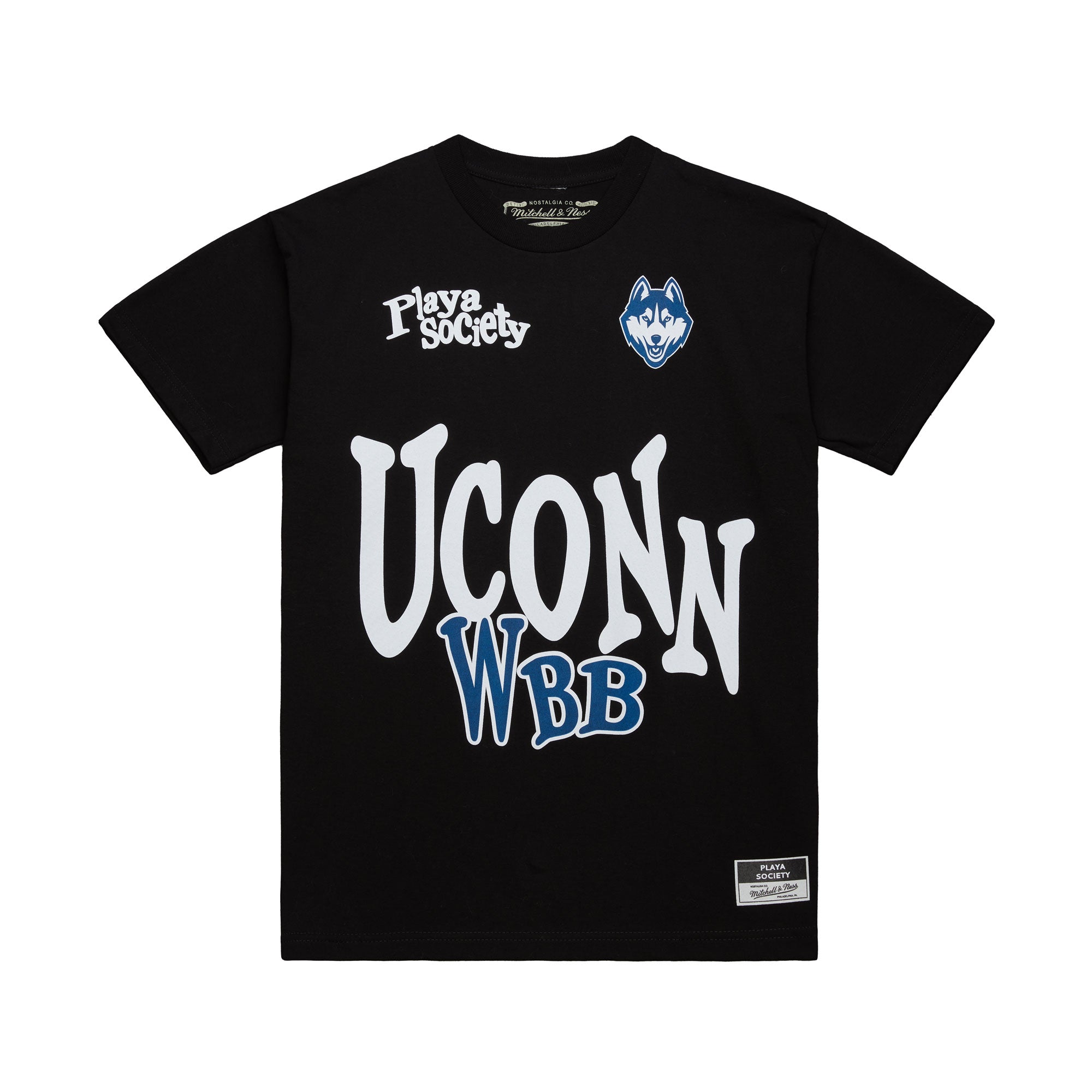 PLAYA SOCIETY X MITCHELL & NESS UCONN T-SHIRT