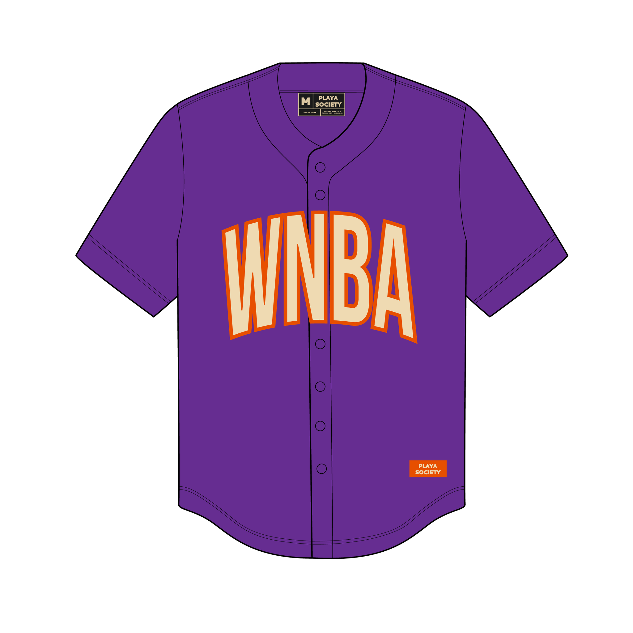 Playa Society WNBA Baseball Jersey